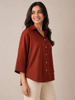 NS RUST SHIRT detail 1